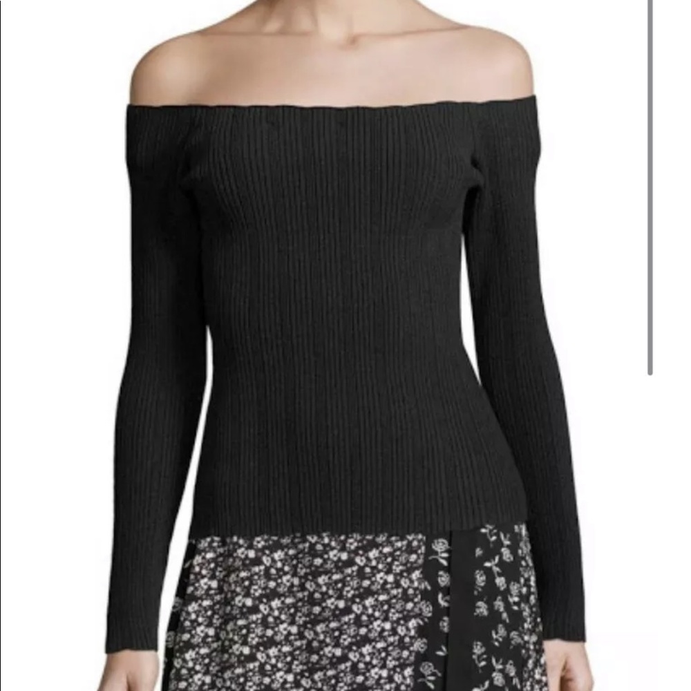 Rag and bone off the shoulder black top brand new